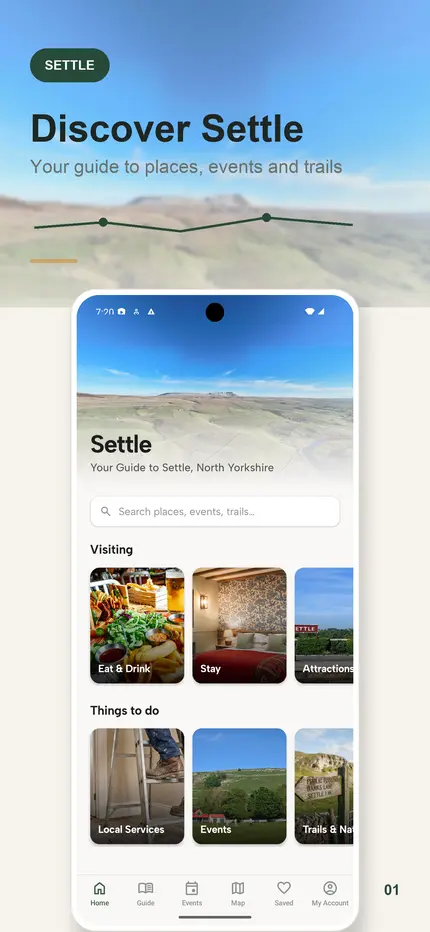 Pocket Guides app home screen