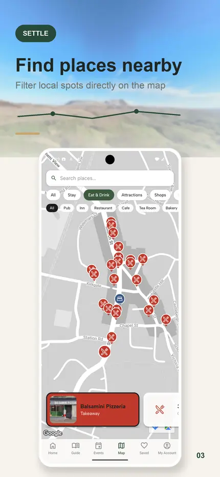 Pocket Guides map screen